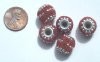 5 11mm Red Clay Ladaki with Silver